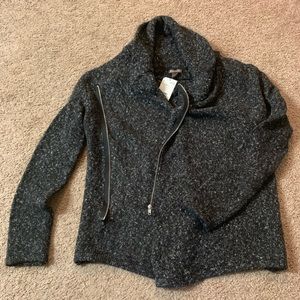 Grey/White speckled ZIP Cardigan